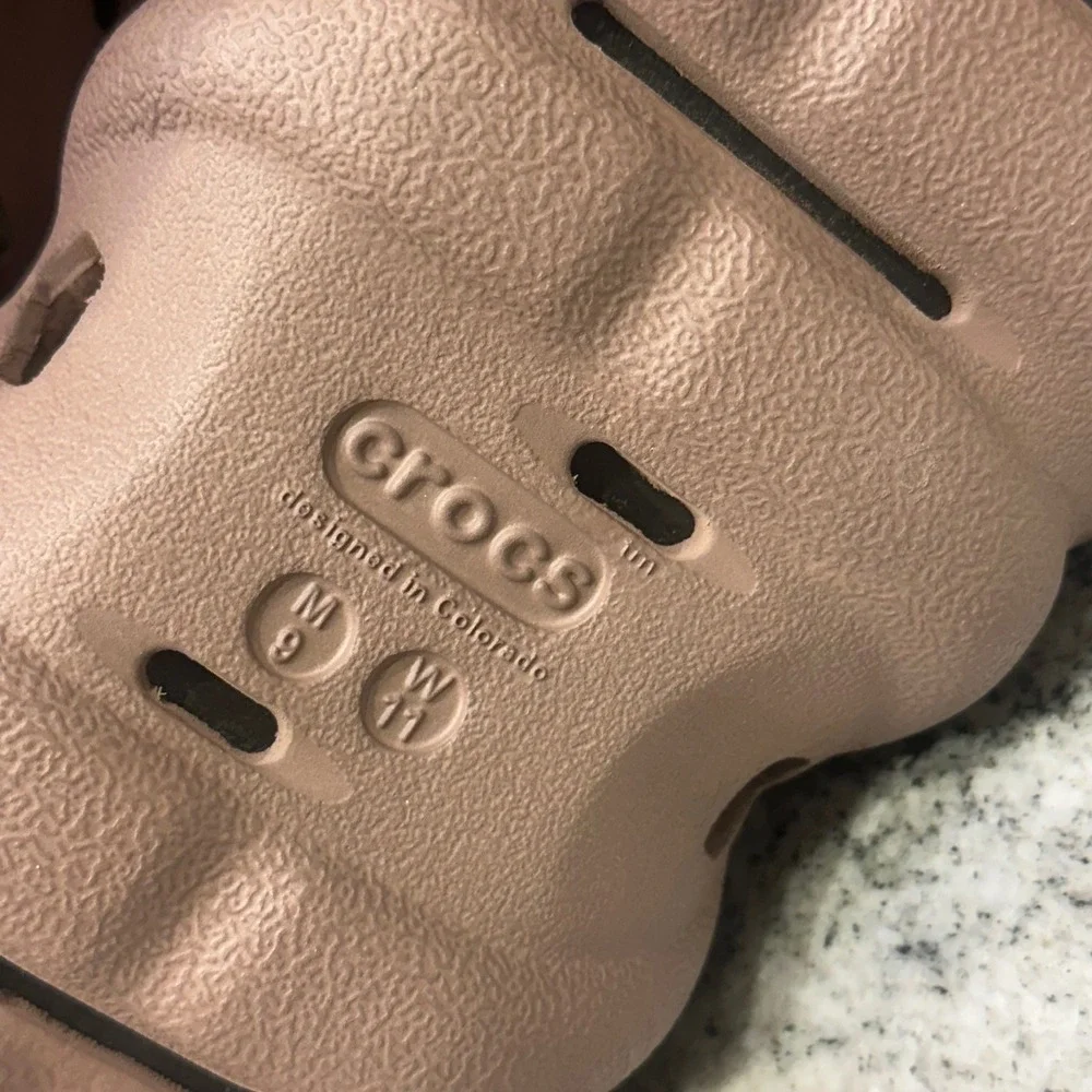 New Crocs Mens 9 Women 11 Echo Clog Espresso‎ Brown Sculpted Streetwear Gorpcore
